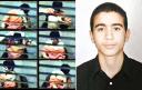 Canadian citizen Omar Khadr, when he was 16, appears in multiple video screen grabs during a February 2003 interview in the Guantanamo Bay prison and (right) a photo of Khadr.